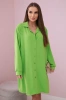 Long shirt with viscose light green