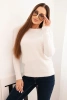 Women's sweater made of baby alpaca with long sleeves beige