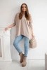 Blouse oversize dark beige