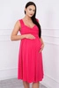 Dress with wide straps fuchsia