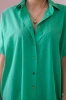 Short-sleeved cotton shirt green