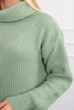 Rollkragenpullover dunkel mint