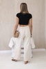 Wide-leg trousers beige
