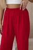Hose mit weitem Bein rot