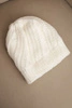 Women's winter hat with wool white
