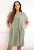 Dress with pockets light khaki