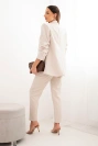 Elegant blazer and trousers set beige
