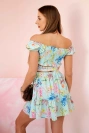 Set with flowers mint