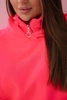 Insulated set with turtleneck and hood pink neon