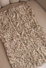 Women's wool blend thick winter wrap chimney KN24 dark beige