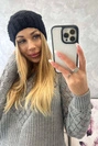 Cap with fleece Justyna K253 black