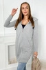 Hooded sweatshirt with hood gray melange