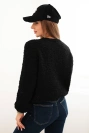 Women's sweater made of soft mohair black