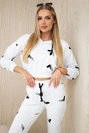Set with printed pistols white