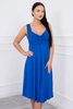 Платье с широкими лямками  Василек синий