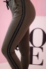 Women's sweatpants with stripes and a drawstring at the waist khaki