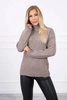 Halber Rollkragenpullover Cappuccino