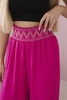 Nohavice so širokým elastickým pásom fuchsia
