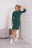 Dress with a hood and pockets green