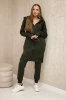 Insulated set with a long sweatshirt khaki