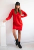 Hooded dress red