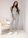 Set sweatshirt + pants buttery fabric grey