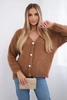 Button-down sweater brown