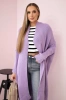 Sweater with batwing sleeve purple