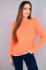 Women's sweater made of baby alpaca with long sleeves orange