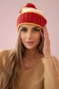 Women's cap Kinga K297 foxy + mustard + ecru