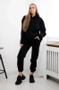 Insulated cotton set, sweatshirt + pants Brooklyn black