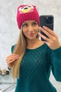 Dámská čepice Ofelia K349 fuchsiová