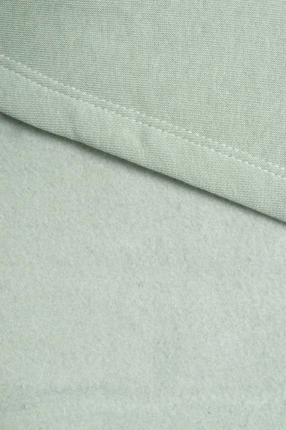 Sweatshirt mit Kapuze und Aufnähern dunkel mint