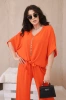 Комплект блузки с брюками апельсин