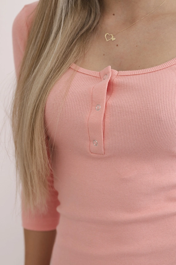 Dress with a neckline for naps apricot