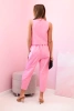 Vest + pants set light pink