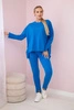 Set mit übergroßer Bluse kornblumenblau