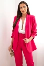 Elegantes Jackenset mit Hose fuchsia