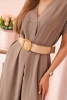 Dress with a decorative belt fango