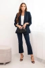 Women's unbuttoned blazer with lining S/M navy