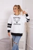 Malibu isoliertes Sweatshirt weiß+schwarz