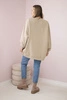Insulated sweatshirt with Ciao Bella inscription light beige