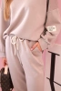 Set sweatshirt + pants buttery fabric beige