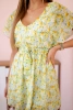 Floral dress tied at the waist mint