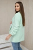 Elegant jacket with lapels light mint