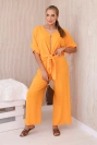 Set of blouses with pants  bright orange
