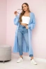 Sweater long cardigan blue