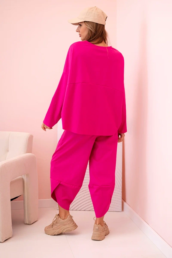 Set of new punto sweatshirt pants fuchsia