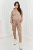 Isolierte Sweatshirt + Hose beige smėlio spalva