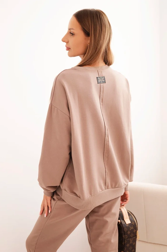 Damen-Baumwollset mit Minimal-Druck fango